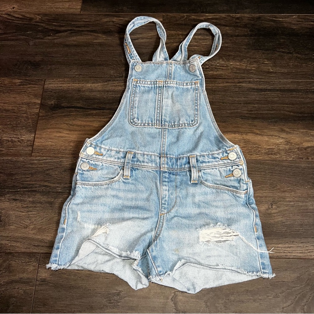Distressed Girl’s Overalls